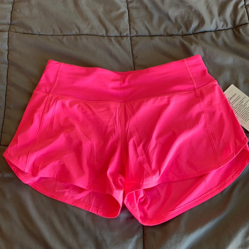 Pink Highlight Lululemon Speed Up Shorts